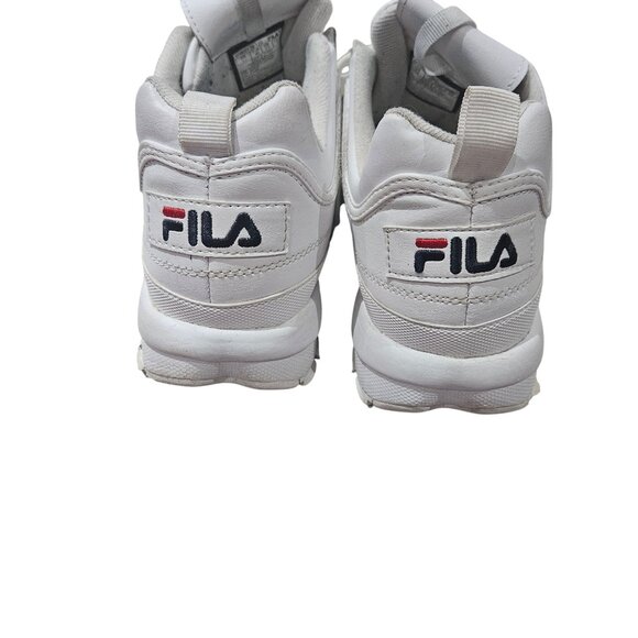 Fila Mens White Synthetic Leather Athletic Shoes Size 12 - Picture 4 of 6